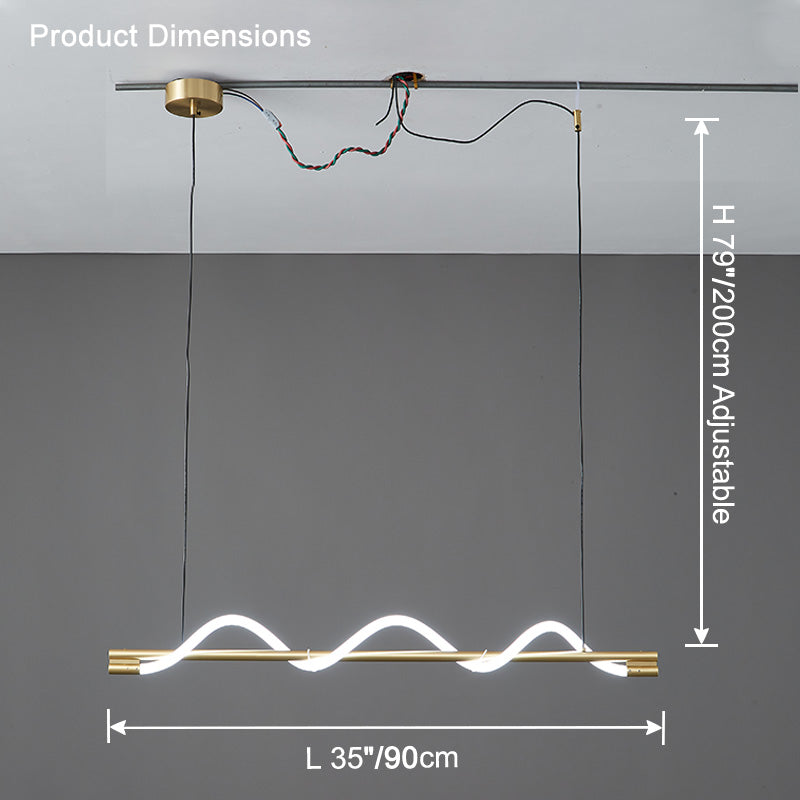 Lustre linéaire WOMO Rope Led-WM2756