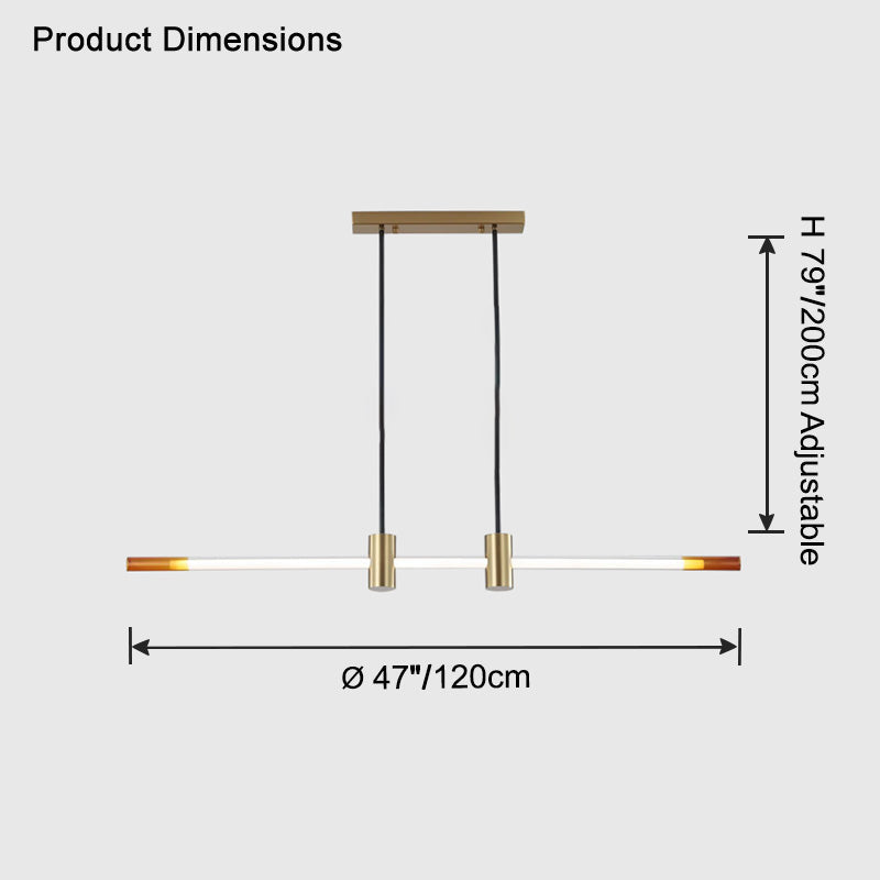 WOMO Suspension Lineaire Led Minimaliste-WM2762