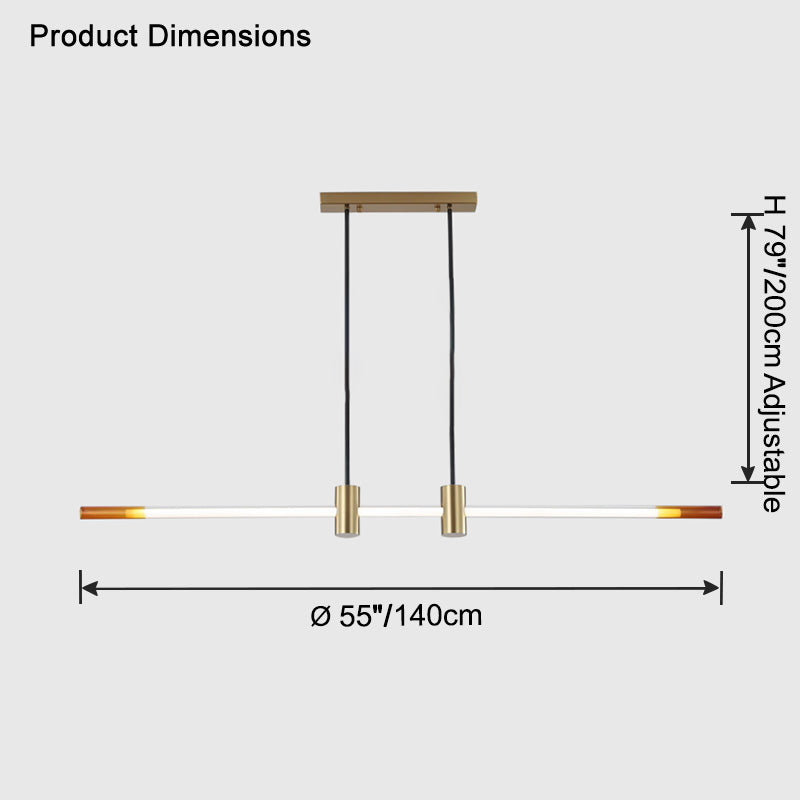 WOMO Suspension Lineaire Led Minimaliste-WM2762