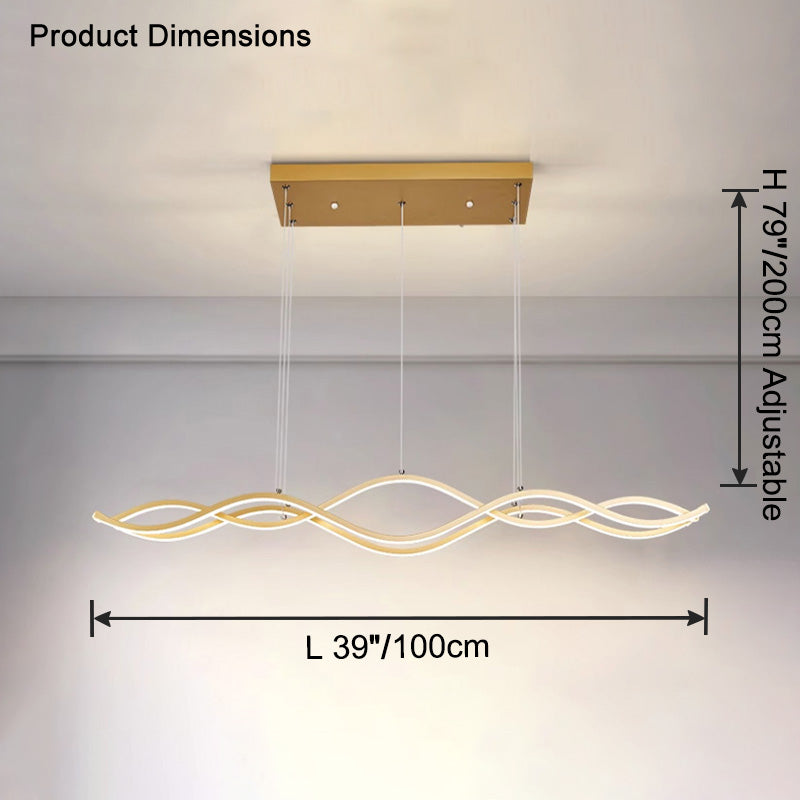 Lustre LED ondulé WOMO-WM2774