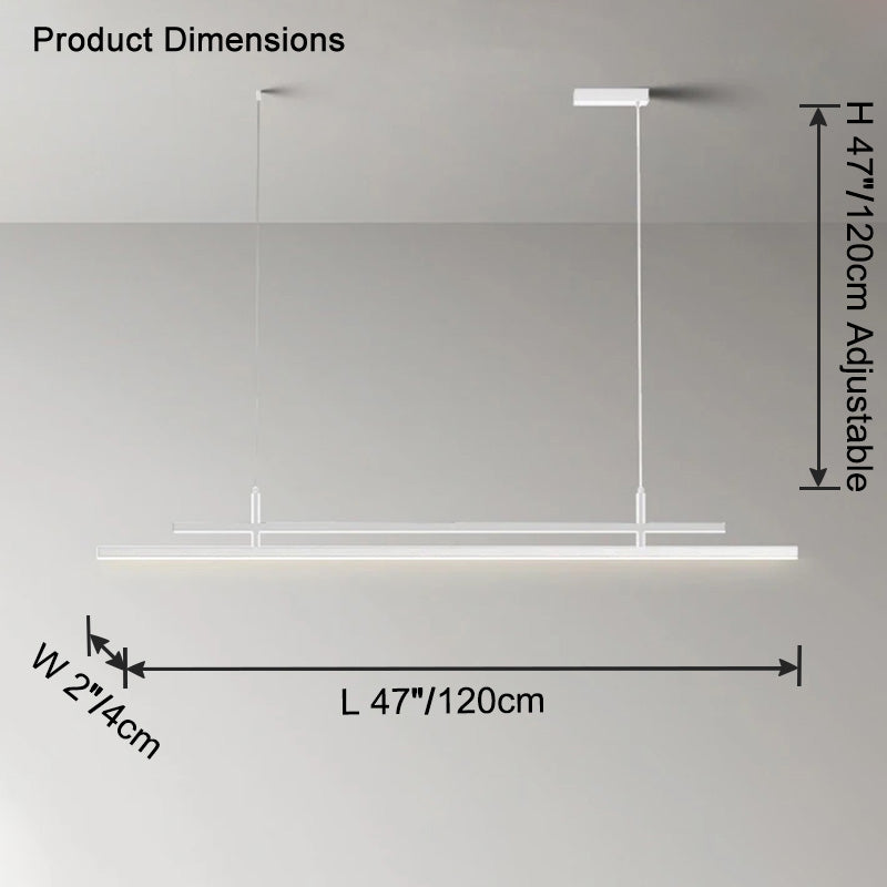Lustre linéaire en métal WOMO -WM2780