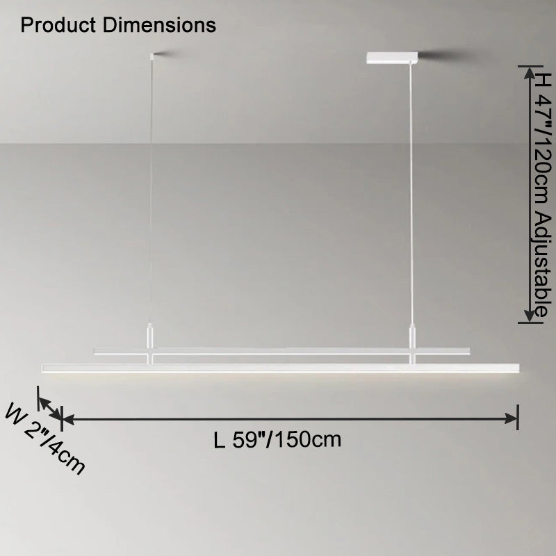 Lustre linéaire en métal WOMO -WM2780