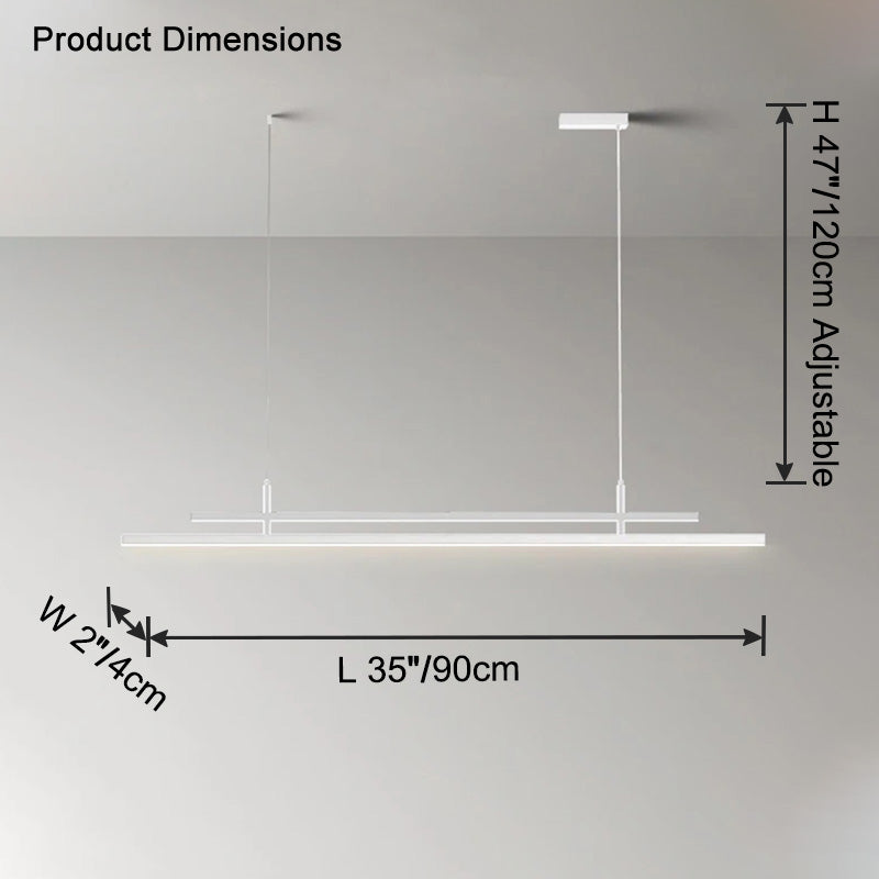 Lustre linéaire en métal WOMO -WM2780