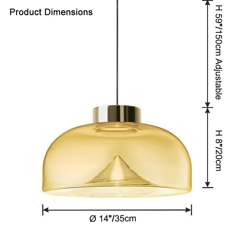 WOMO Suspension Rond Verre pour Cuisine-WM2784