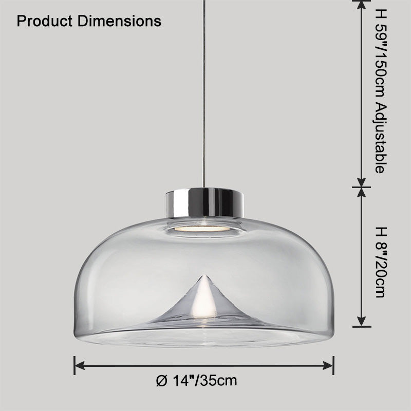 WOMO Suspension Rond Verre pour Cuisine-WM2784