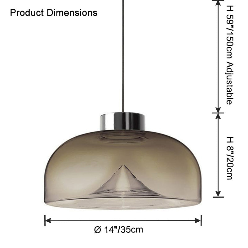 WOMO Suspension Rond Verre pour Cuisine-WM2784