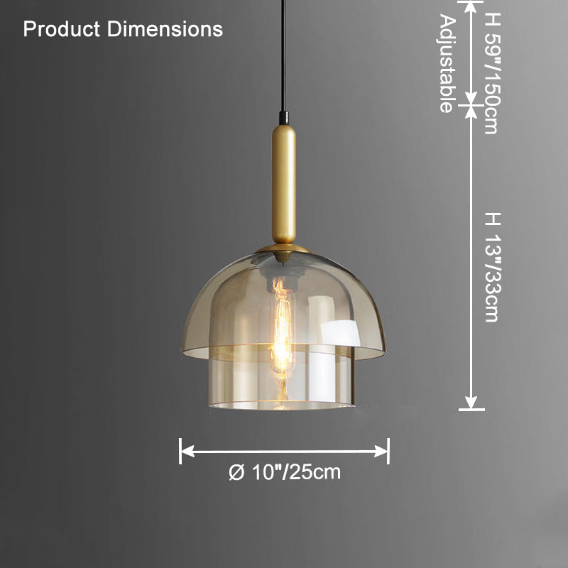 Suspension cloche en verre WOMO-WM2789