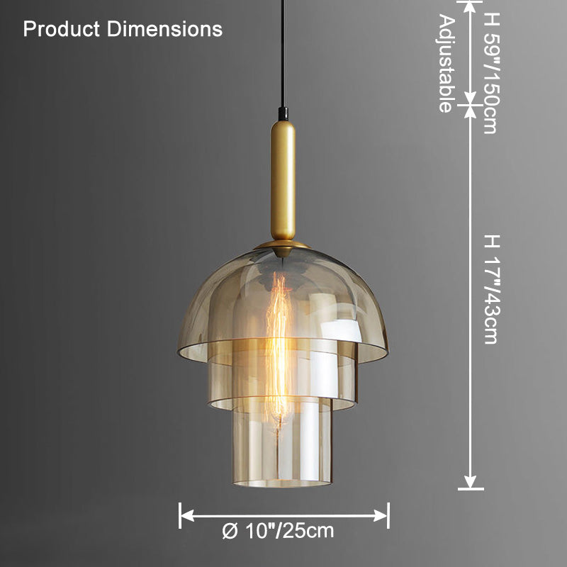 Suspension cloche en verre WOMO-WM2789
