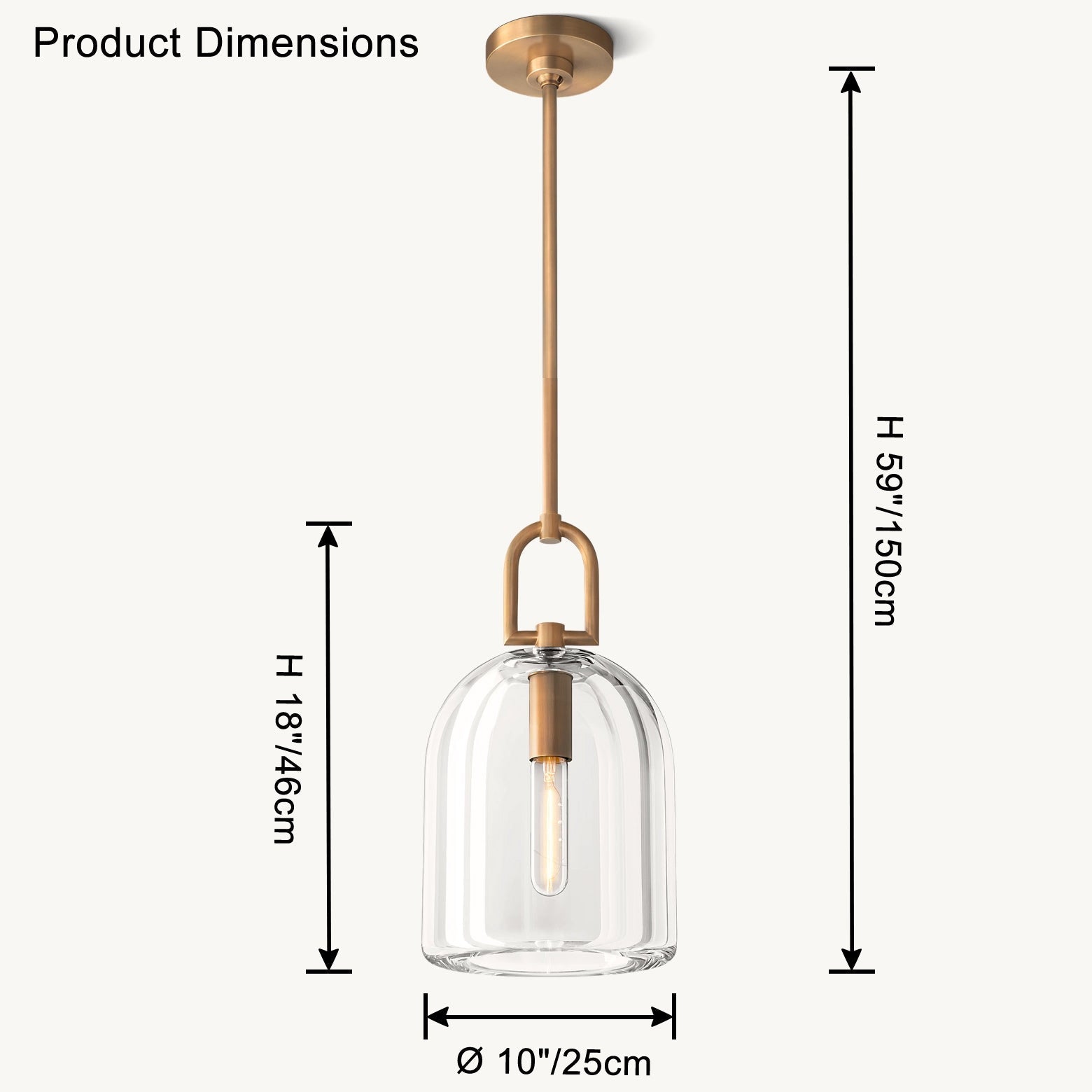 Suspension en verre moderne WOMO-WM2898