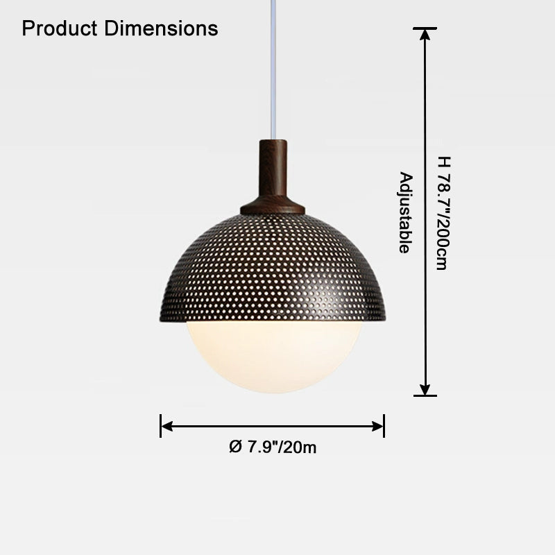 Suspension en verre WOMO Globe-WM2831