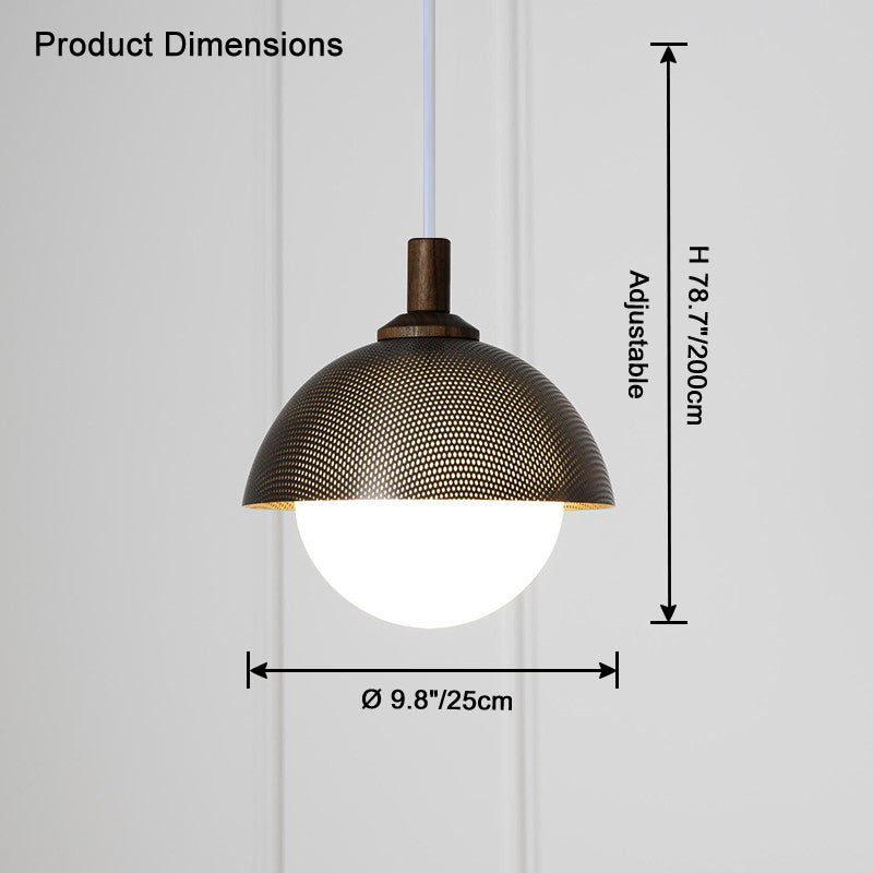 Suspension en verre WOMO Globe-WM2831
