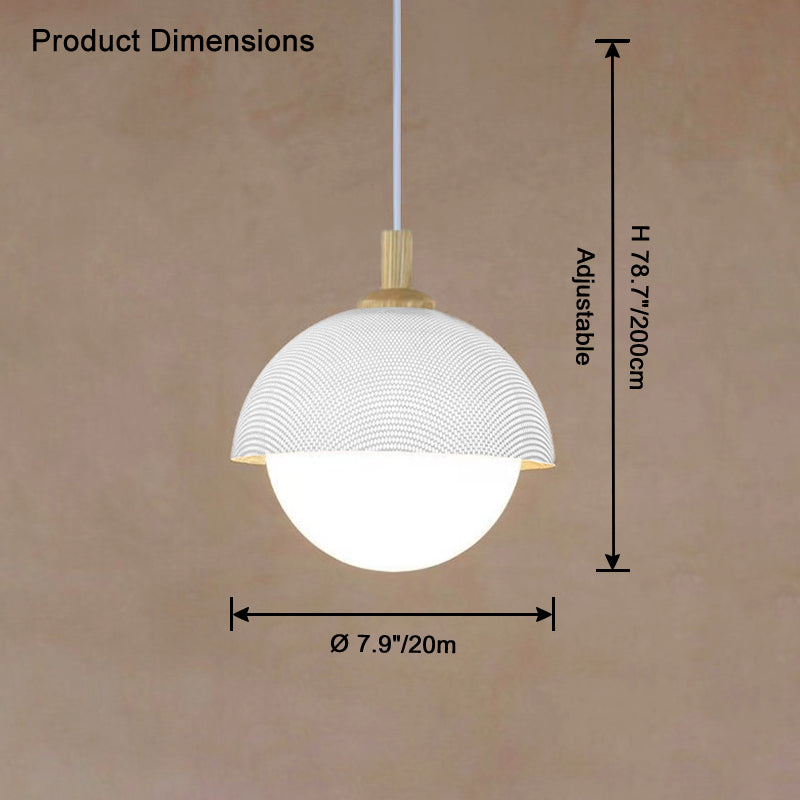Suspension en verre WOMO Globe-WM2831