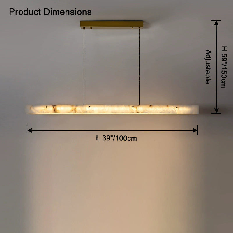 WOMO Lustre lineaire Albâtre Pour Salle à Manger-WM2833