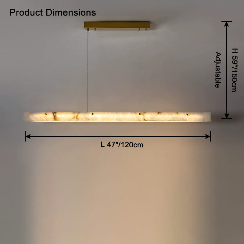 WOMO Lustre lineaire Albâtre Pour Salle à Manger-WM2833