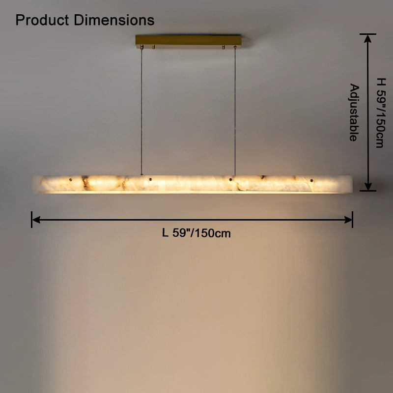 WOMO Lustre lineaire Albâtre Pour Salle à Manger-WM2833