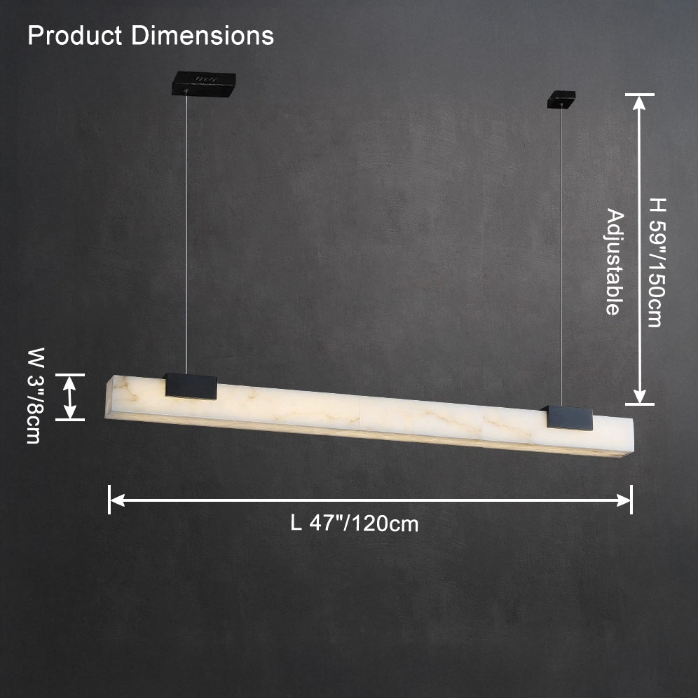 Lustre en albâtre linéaire WOMO-WM2838