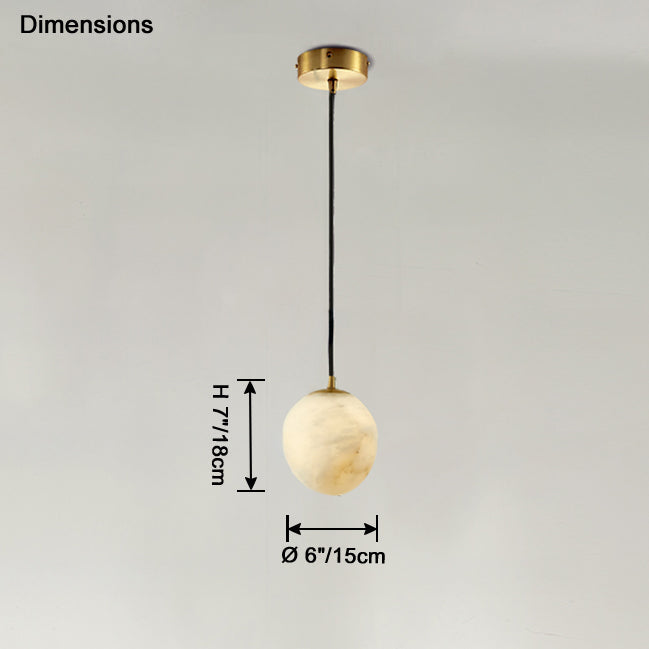 WOMO-WM2868 Irregular Alabaster Pendant Light