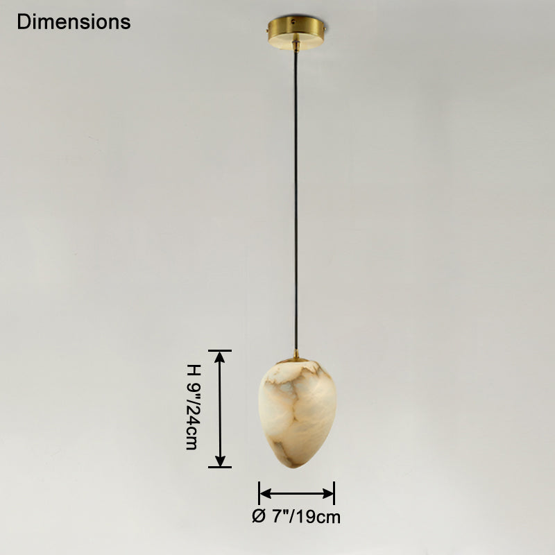 WOMO-WM2868 Irregular Alabaster Pendant Light