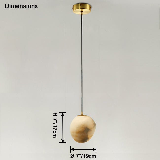 WOMO-WM2868 Irregular Alabaster Pendant Light