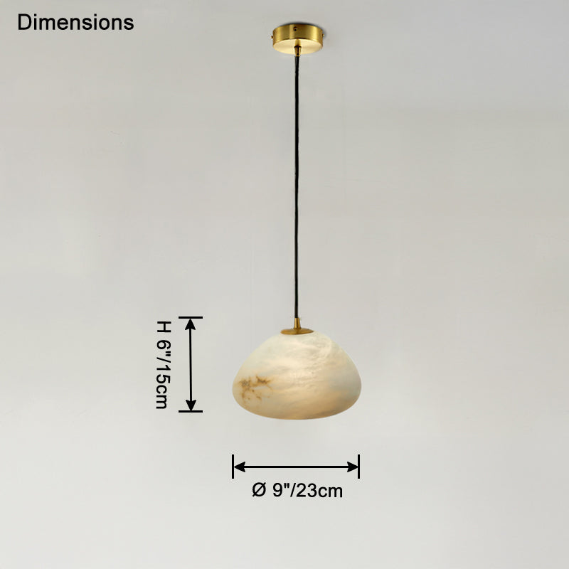WOMO-WM2868 Irregular Alabaster Pendant Light