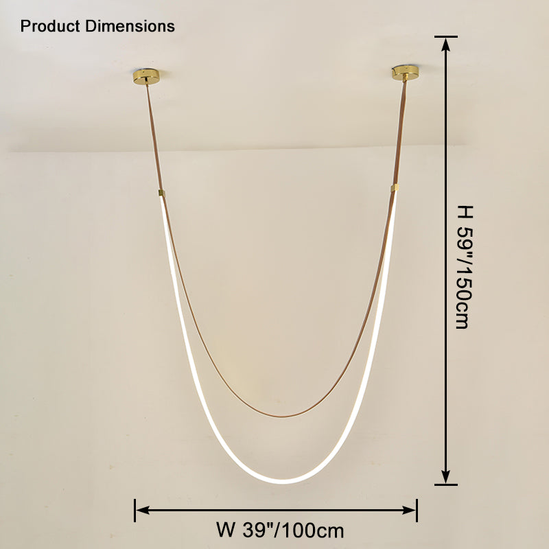 WOMO Lustre Simili-Cuir Led Décorative-WM2908