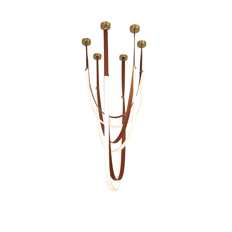WOMO Lustre Simili-Cuir Led Décorative-WM2908