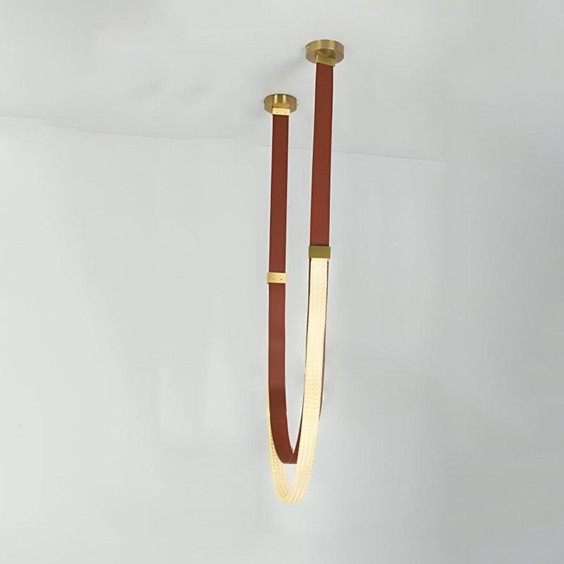 WOMO Lustre Simili-Cuir Led Décorative-WM2908