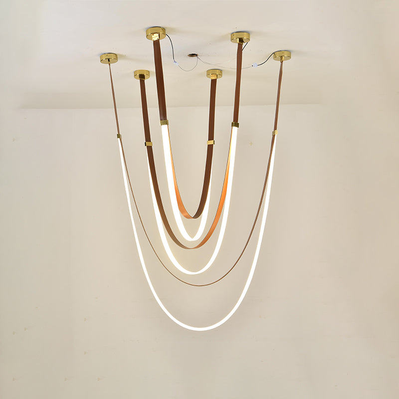 WOMO Lustre Simili-Cuir Led Décorative-WM2908