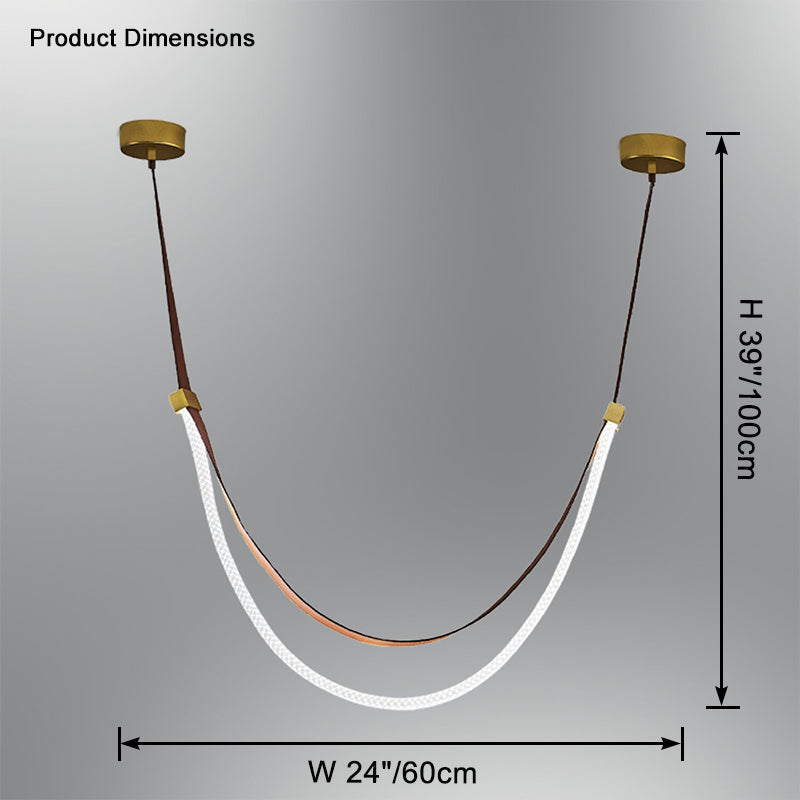 WOMO Lustre Simili-Cuir Led Décorative-WM2908