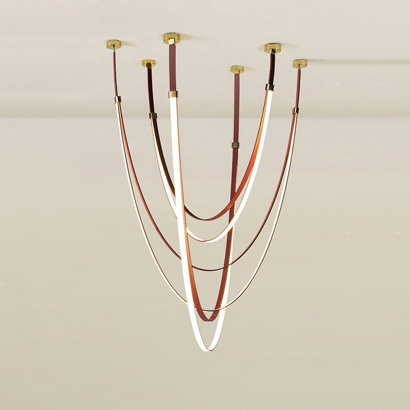 WOMO Lustre Simili-Cuir Led Décorative-WM2908