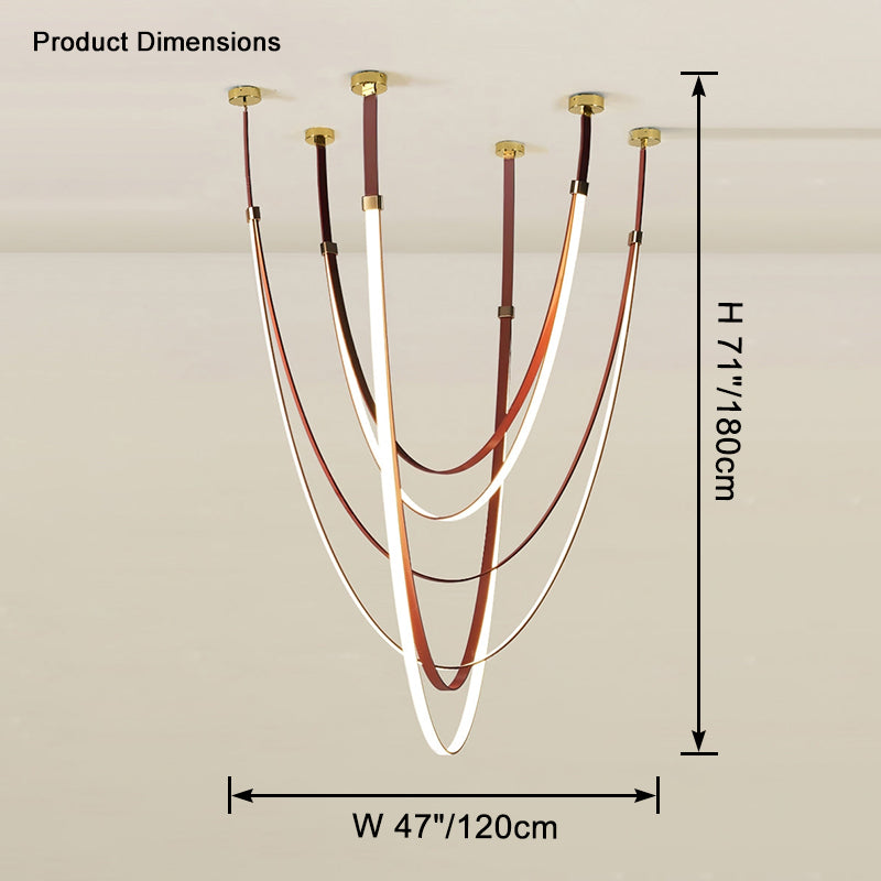 WOMO Lustre Simili-Cuir Led Décorative-WM2908