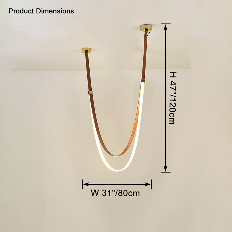 WOMO Lustre Simili-Cuir Led Décorative-WM2908