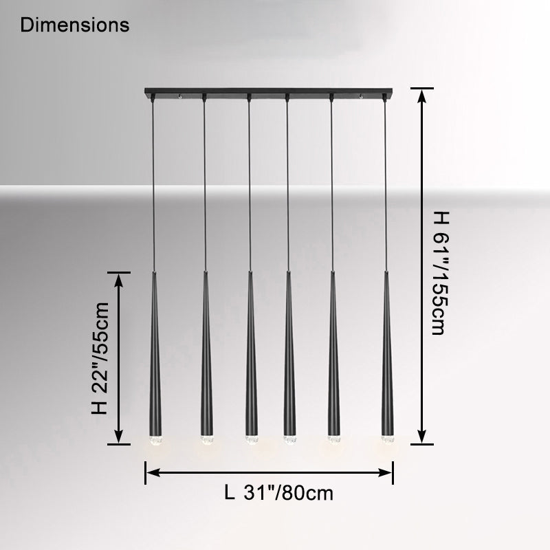 WOMO-WM2909 Linear Tube Chandelier