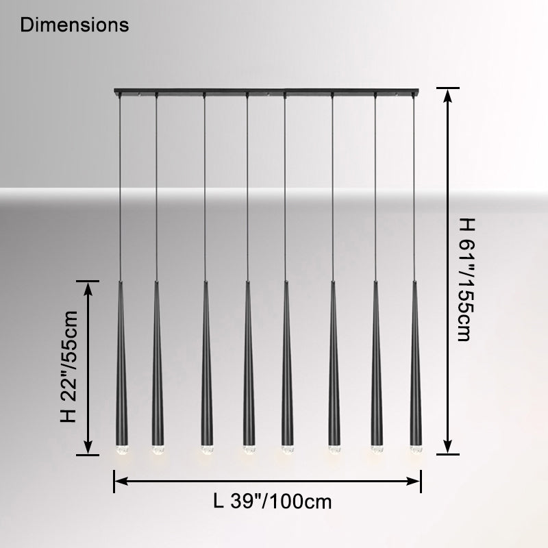 WOMO-WM2909 Linear Tube Chandelier
