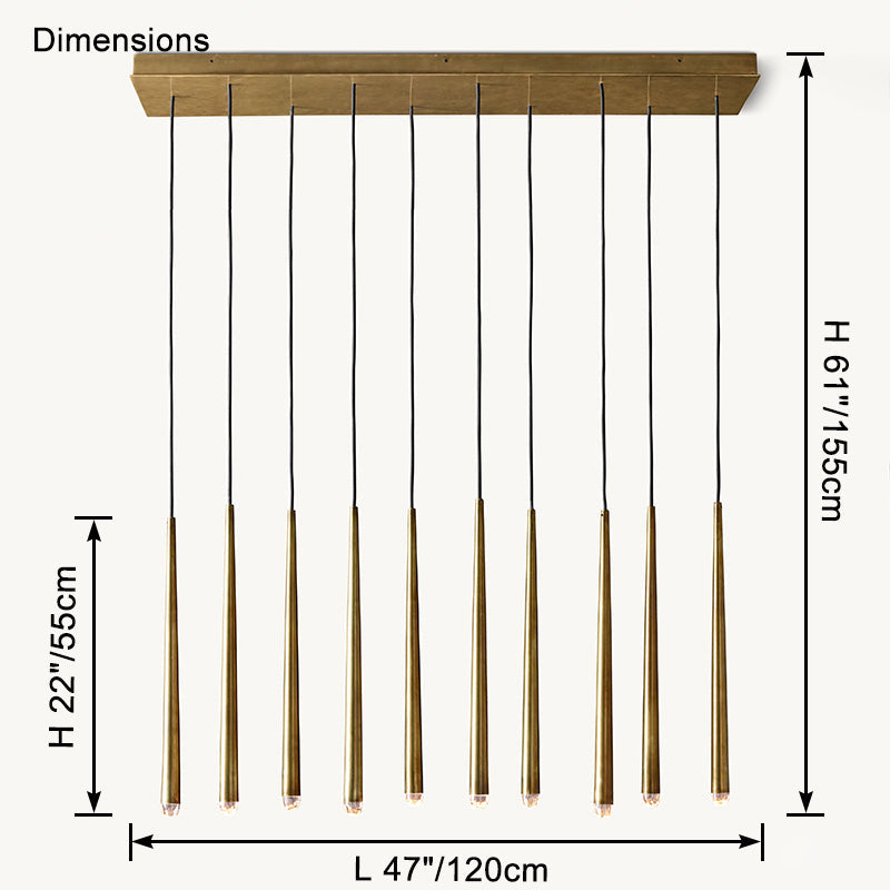 WOMO-WM2909 Linear Tube Chandelier