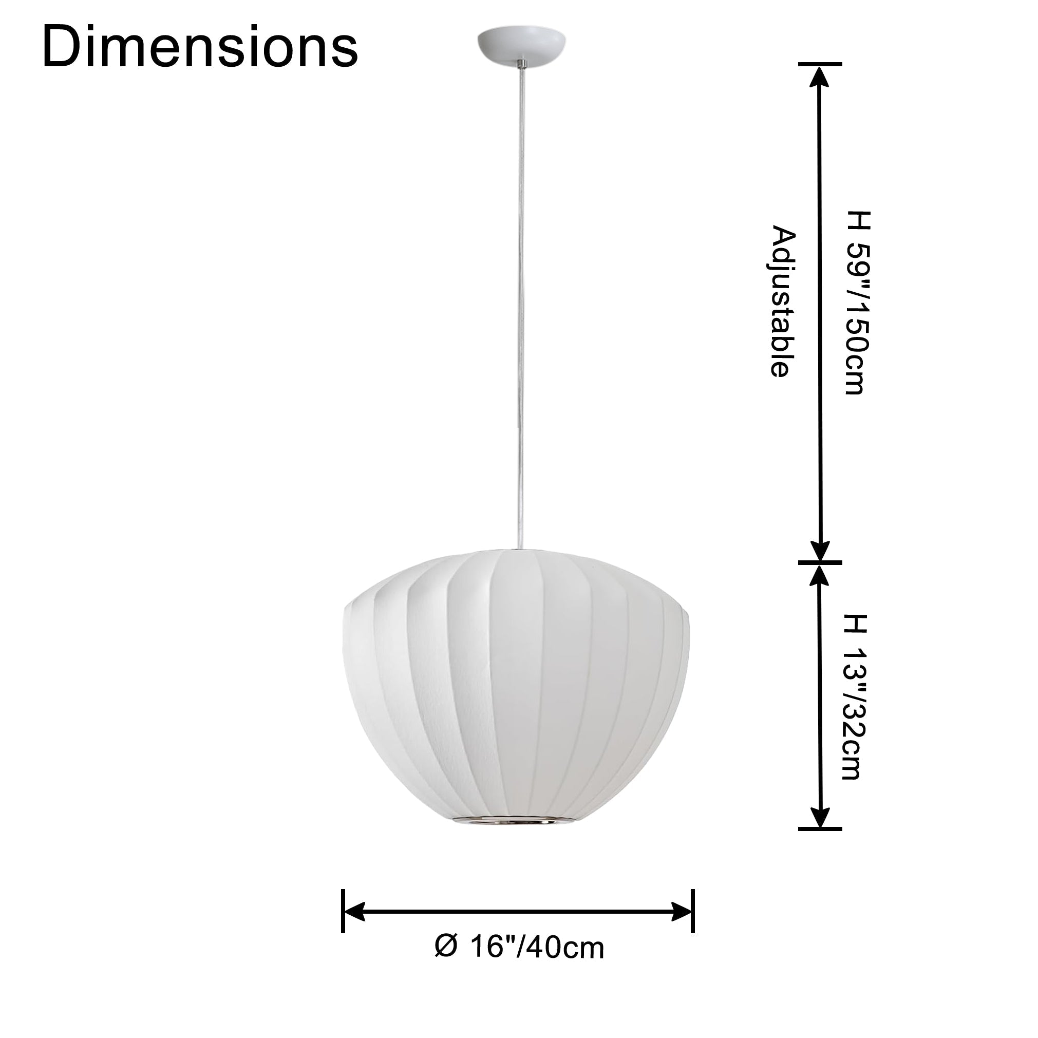 Suspension en soie WOMO Apple-WM2960