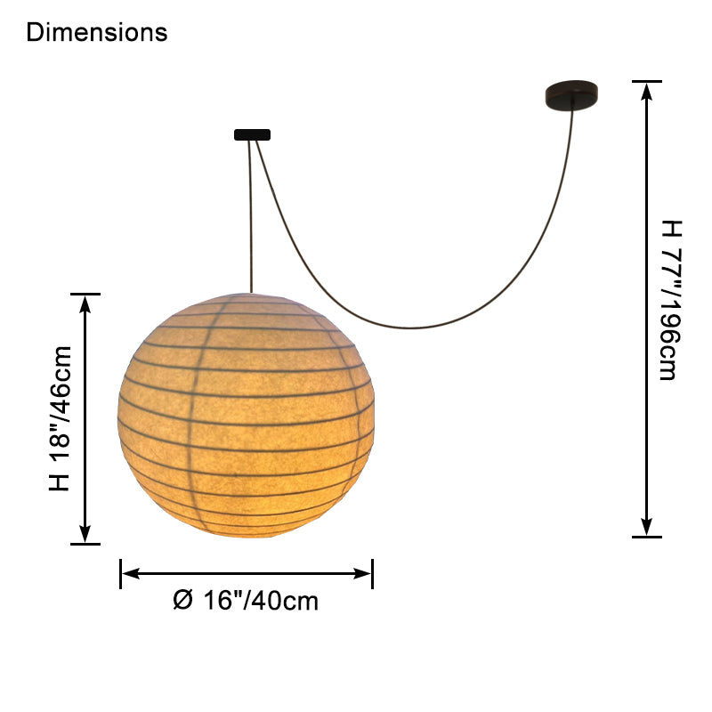 Suspension en soie WOMO Globe-WM2965