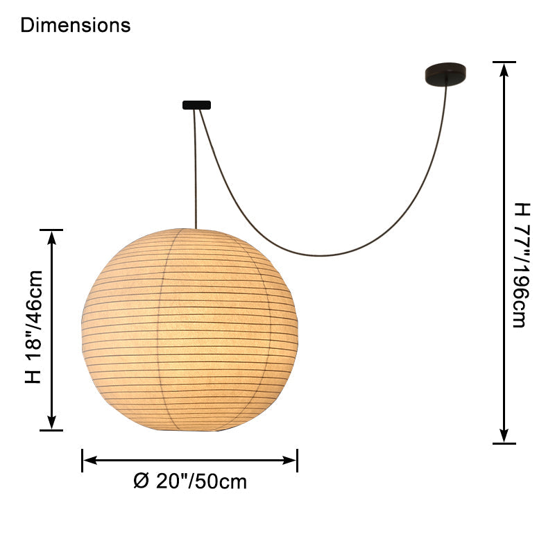 Suspension en soie WOMO Globe-WM2965