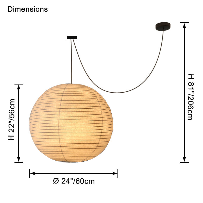 Suspension en soie WOMO Globe-WM2965