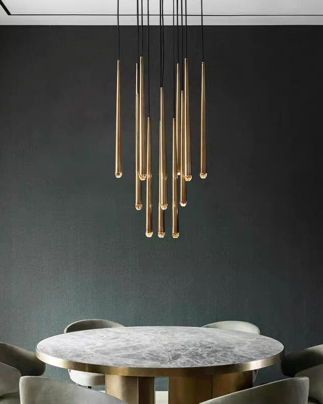 Lustre à tube en cascade WOMO-WM2914
