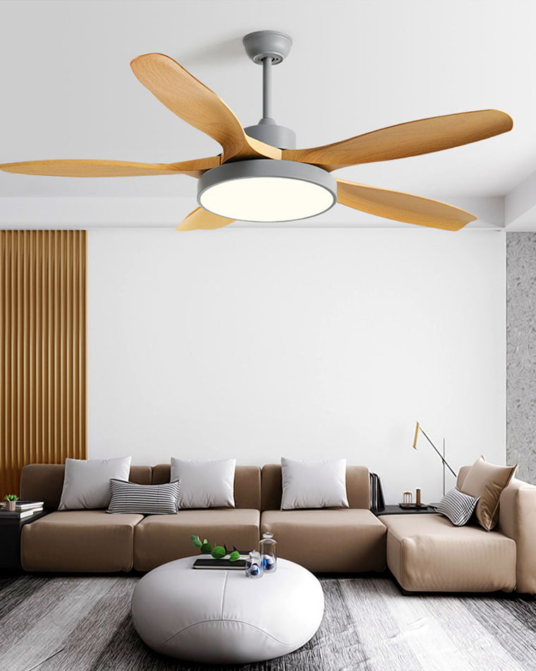 Lampe de ventilateur de plafond moderne WOMO 5 pales-WM5129