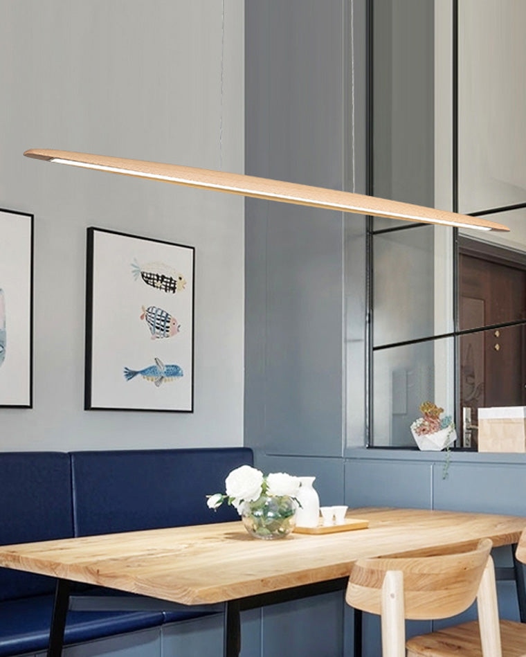 Suspension LED linéaire en bois WOMO-WM2523