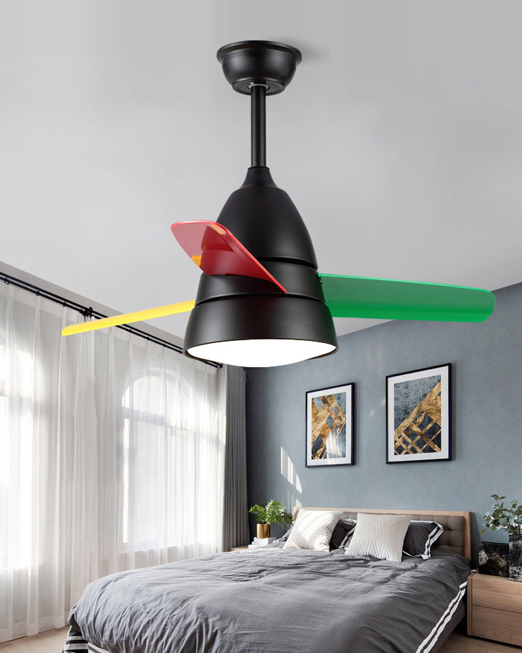 WOMO 3 lames conique lampe de ventilateur de plafond-WM5099