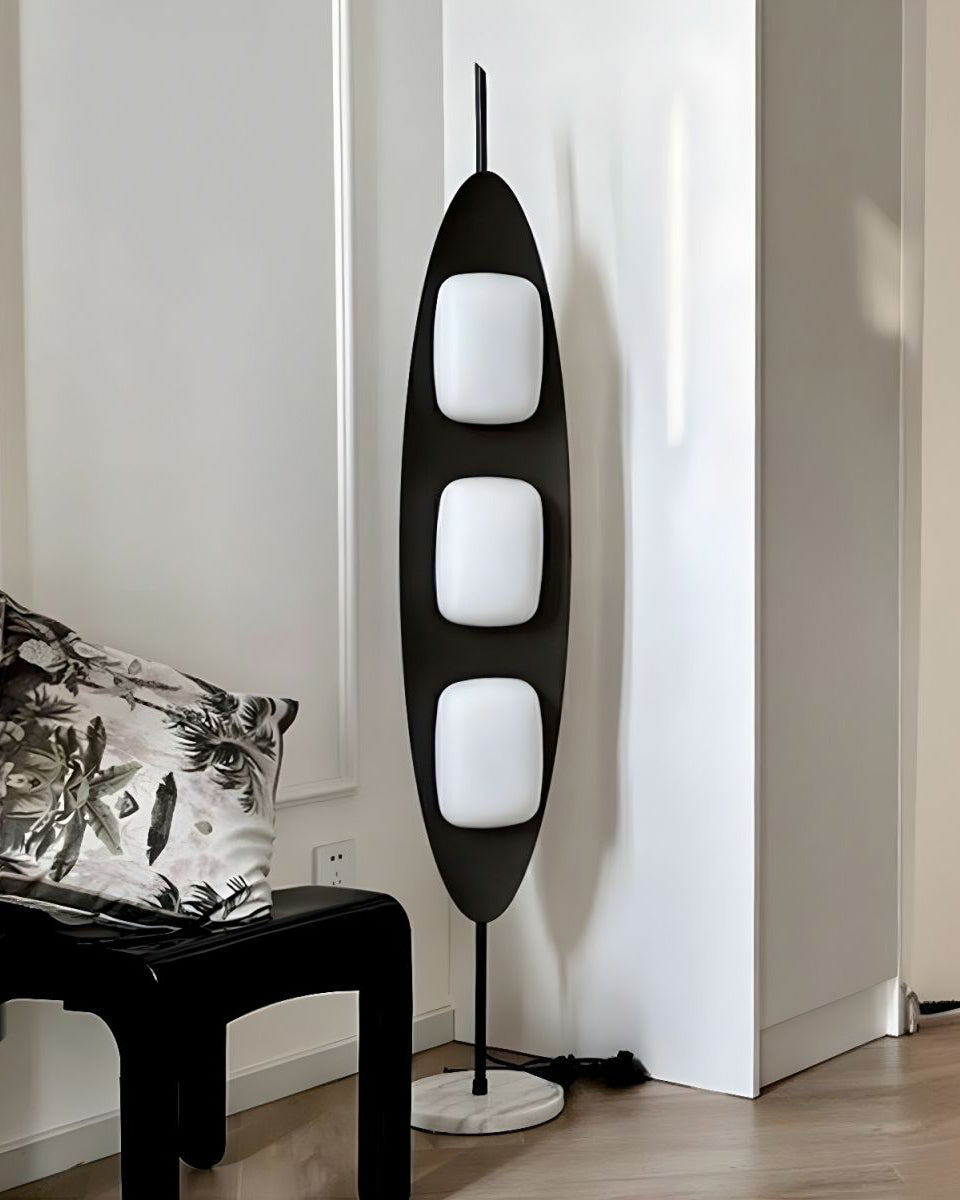 WOMO Lampe sur Pied Bois Ovale Moderne - WM7080