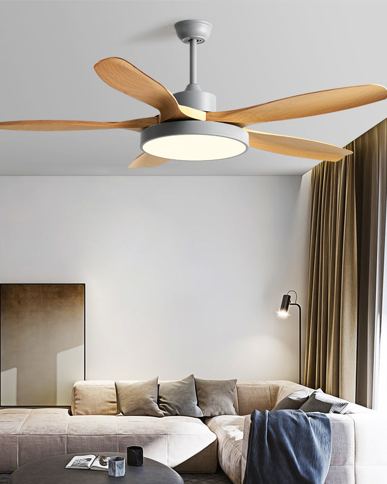 Lampe de ventilateur de plafond moderne WOMO 5 pales-WM5129