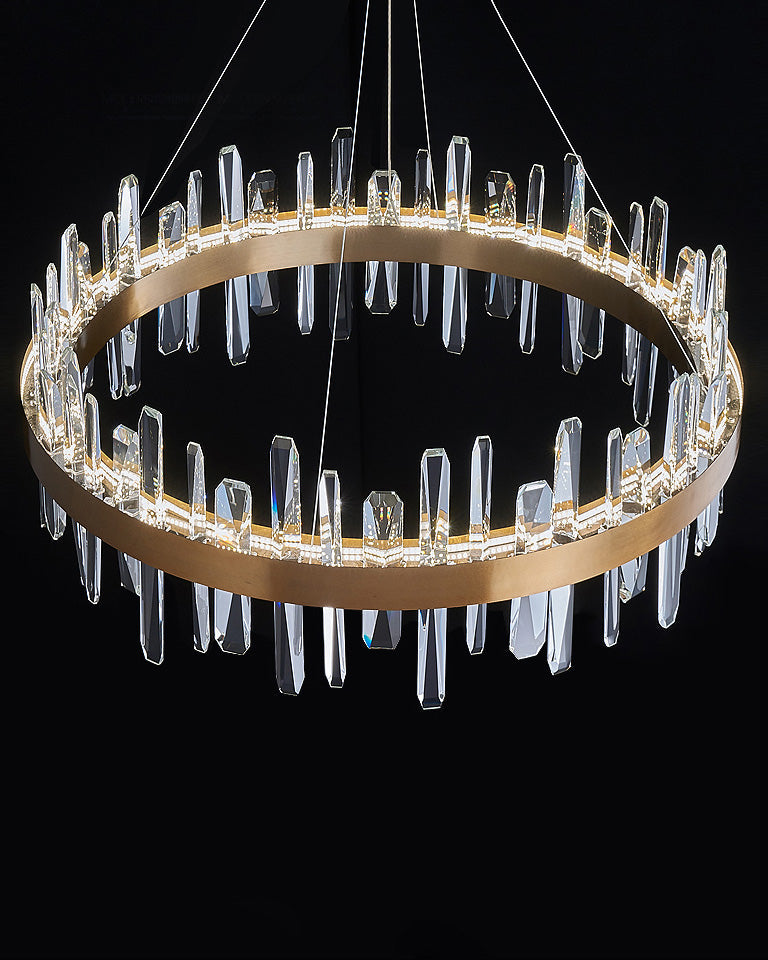 WOMO Lustre Luxe Rond Cristal-WM2485a