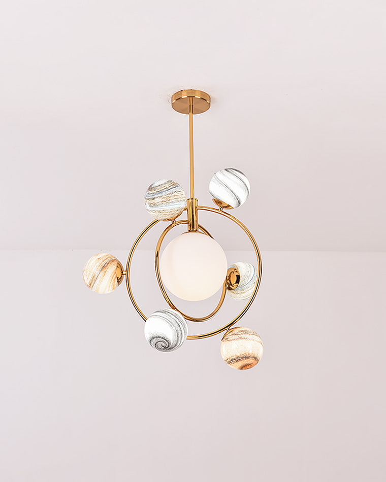 Lustre en verre WOMO Planet-WM2385