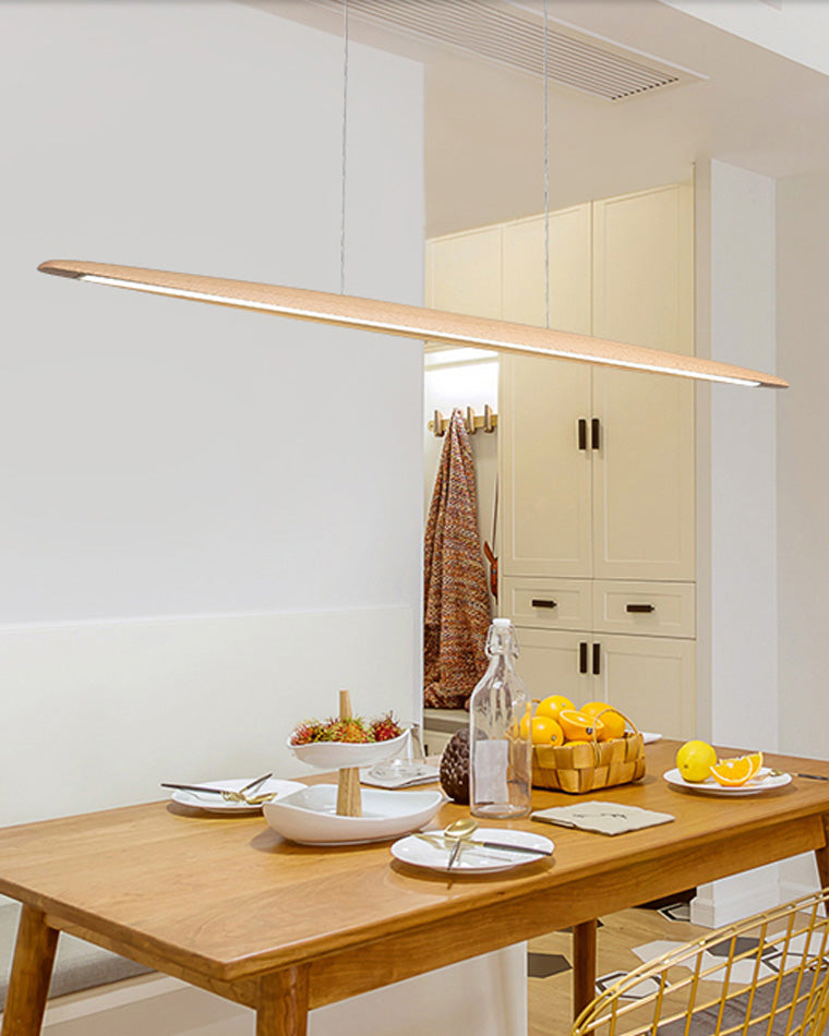 Suspension LED linéaire en bois WOMO-WM2523