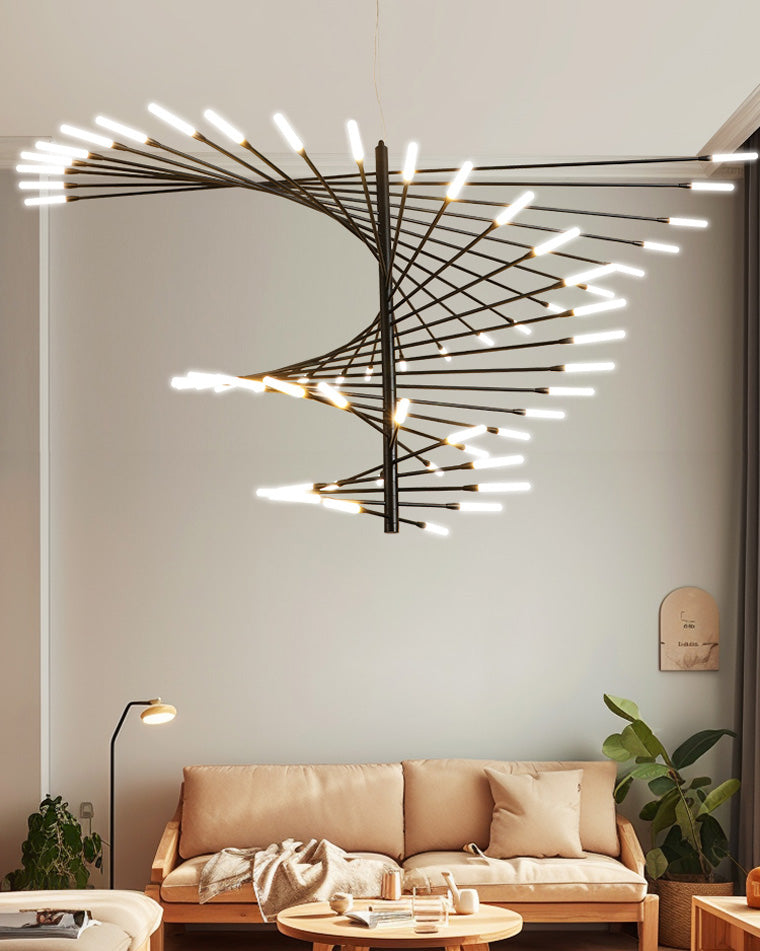 WOMO Multiple Spiral Modern Living Room Chandelier-WM2408
