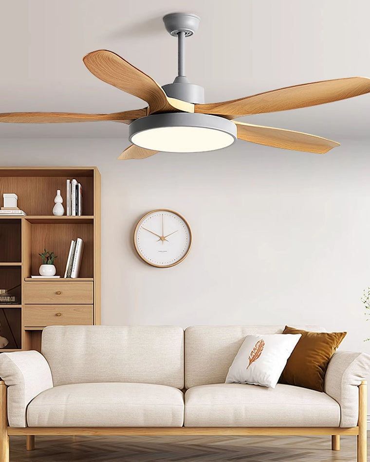 Lampe de ventilateur de plafond moderne WOMO 5 pales-WM5129